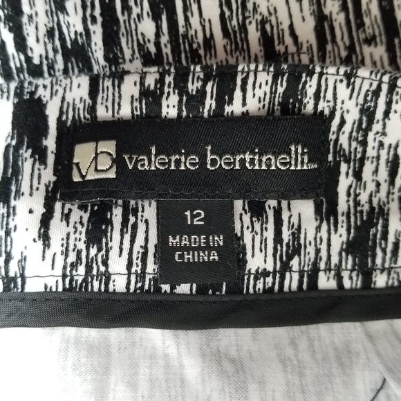 VALERIE BERTINELLI black and white print skirt - Picture 5 of 8